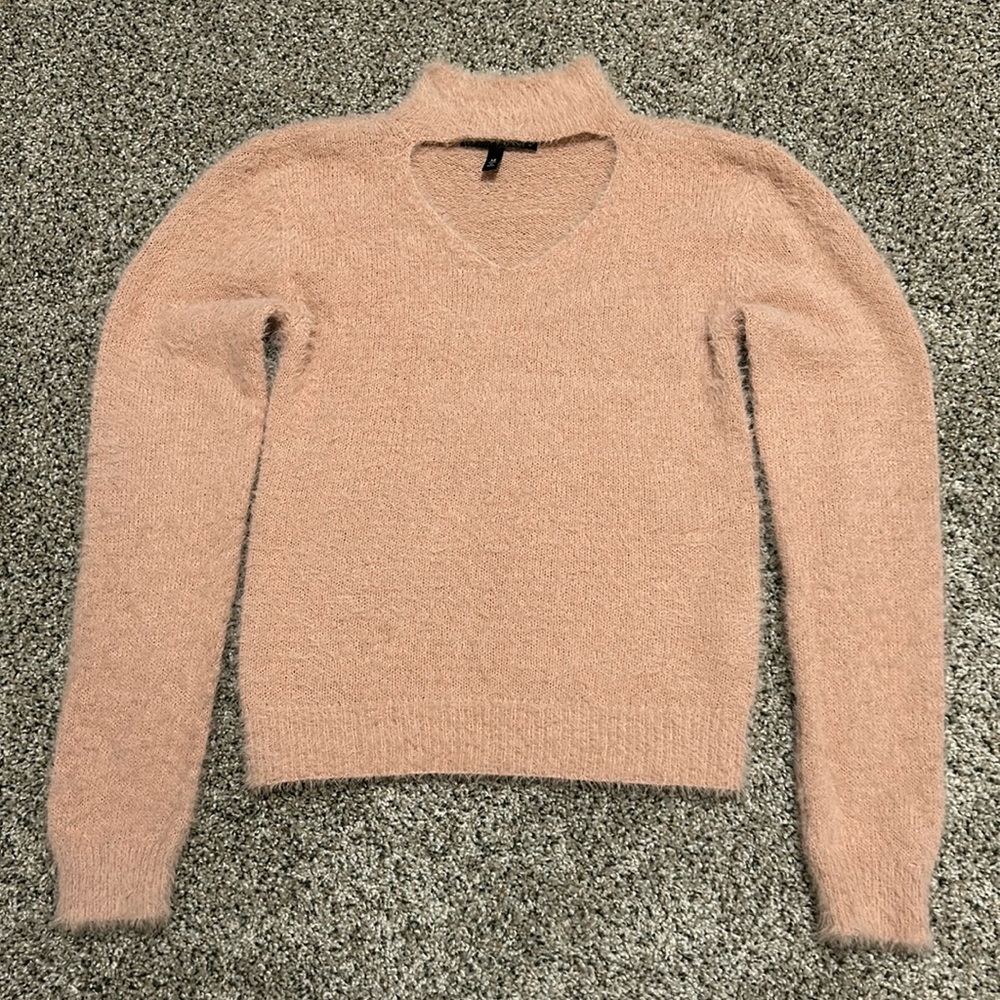 Derek Heart fuzzy pink sweater